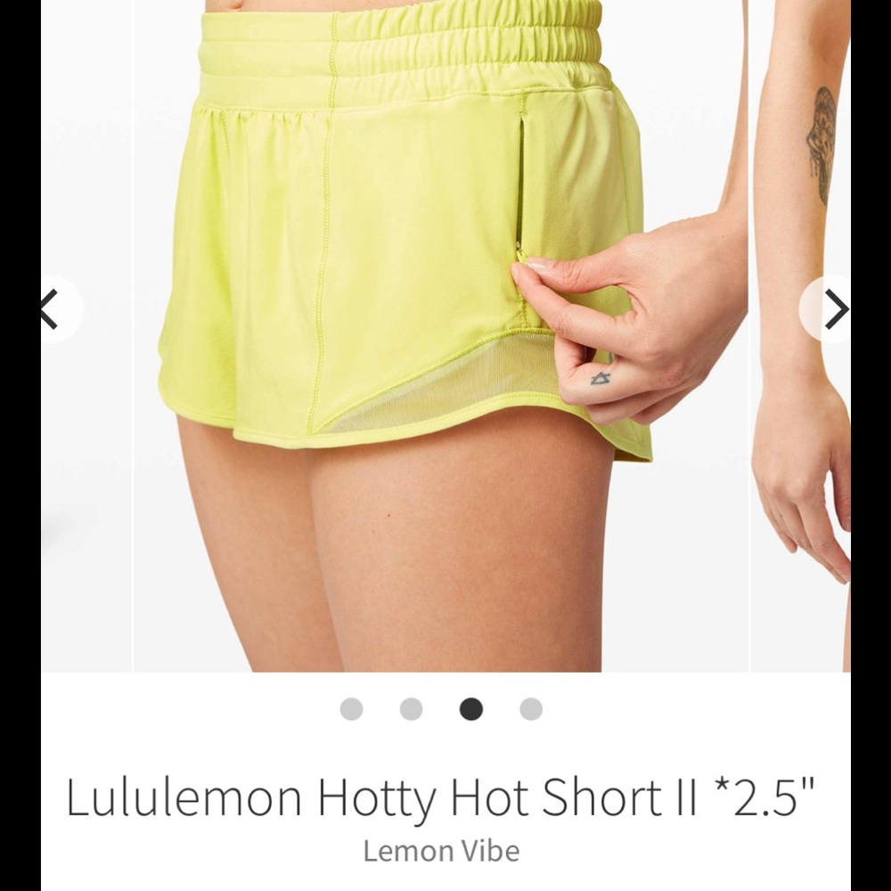 Lululemon Lemon Vibe Hotty Hot Shorts NWT